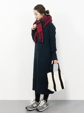 isaさん（レディース・155cm）の冬コーディネート