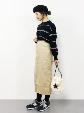 isaさん（レディース・155cm）の冬コーディネート