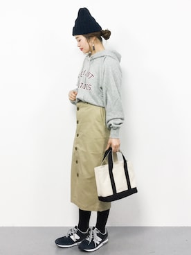 isaさん（レディース・155cm）の冬コーディネート