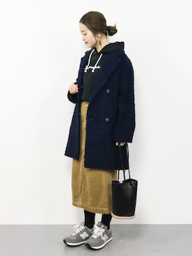 isaさん（レディース・155cm）の冬コーディネート