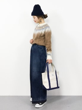 isaさん（レディース・155cm）の冬コーディネート