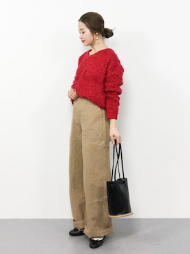 isaさん（レディース・155cm）の冬コーディネート