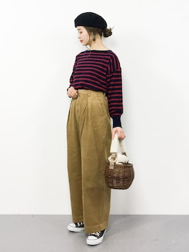 isaさん（レディース・155cm）の冬コーディネート