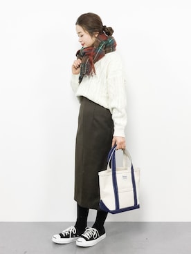 isaさん（レディース・155cm）の冬コーディネート