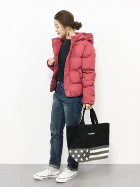 isaさん（レディース・155cm）の冬コーディネート