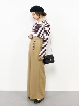 isaさん（レディース・155cm）の冬コーディネート