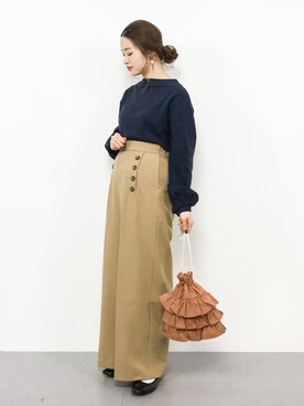 isaさん（レディース・155cm）の冬コーディネート