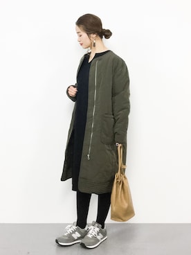 isaさん（レディース・155cm）の冬コーディネート