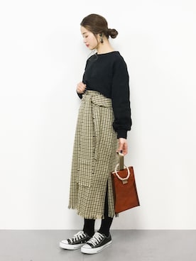 isaさん（レディース・155cm）の冬コーディネート