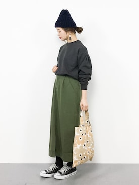 isaさん（レディース・155cm）の冬コーディネート