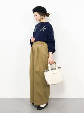 isaさん（レディース・155cm）の冬コーディネート