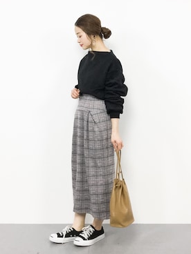 isaさん（レディース・155cm）の冬コーディネート