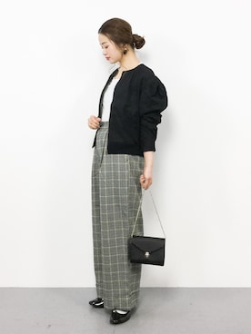 「antiqua（アンティカ）のアイテム（ブルゾン）」を使った、isaさん（レディース・155cm）の冬コーディネート