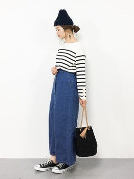 isaさん（レディース・155cm）の冬コーディネート