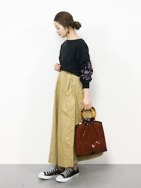 isaさん（レディース・155cm）の冬コーディネート