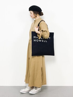 シャツワンピースを使った マーガレット ハウエル Margaret Howell の人気ファッションコーディネート ユーザー ショップスタッフ Wear