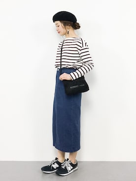 isaさん（レディース・155cm）の冬コーディネート