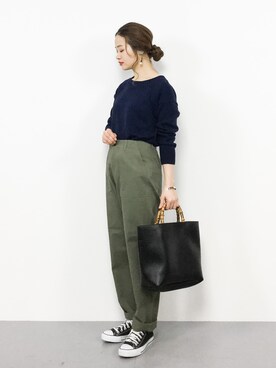 isaさん（レディース・155cm）の冬コーディネート