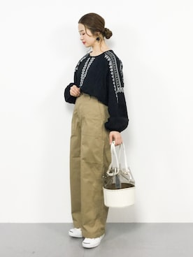 isaさん（レディース・155cm）の冬コーディネート