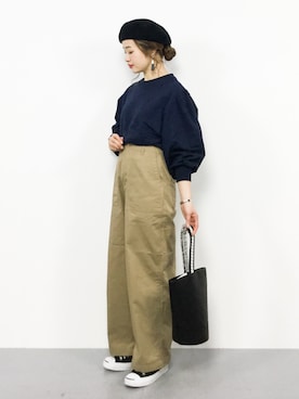 isaさん（レディース・155cm）の冬コーディネート