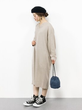isaさん（レディース・155cm）の冬コーディネート