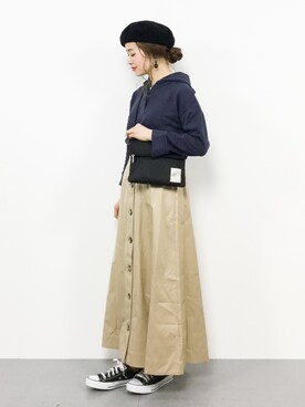 isaさん（レディース・155cm）の冬コーディネート