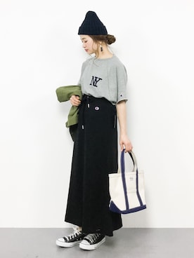 isaさん（レディース・155cm）の冬コーディネート