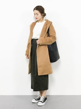 「GeeRA（ジーラ）のアイテム（その他アウター）」を使った、isaさん（レディース・155cm）の春コーディネート