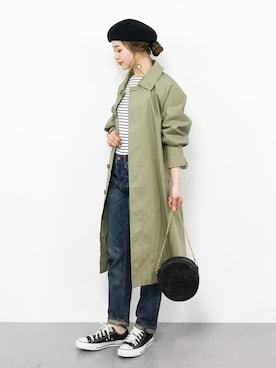 isaさん（レディース・155cm）の春コーディネート