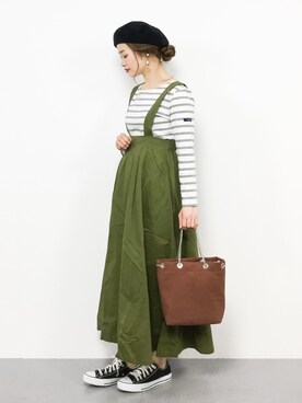 isaさん（レディース・155cm）の春コーディネート