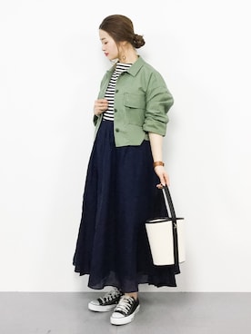 isaさん（レディース・155cm）の春コーディネート