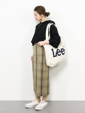 「rps（アールピーエス）のアイテム（パーカー）」を使った、isaさん（レディース・155cm）の春コーディネート