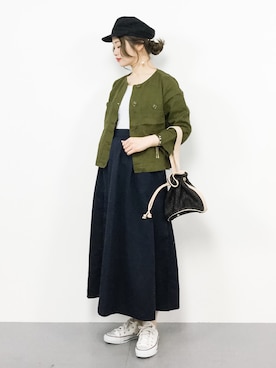 isaさん（レディース・155cm）の春コーディネート