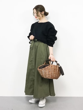 isaさん（レディース・155cm）の春コーディネート