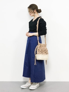 isaさん（レディース・155cm）の春コーディネート