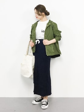 「Right-on（ライトオン）のアイテム（ブルゾン）」を使った、isaさん（レディース・155cm）の春コーディネート