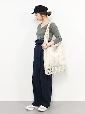 isaさん（レディース・155cm）の春コーディネート