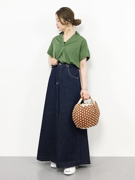 isaさん（レディース・155cm）の春コーディネート