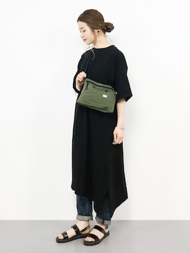 「note et silence （ノートエシロンス）のアイテム（ワンピース/ドレス）」を使った、isaさん（レディース・155cm）の春コーディネート