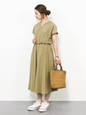 isaさん（レディース・155cm）の春コーディネート