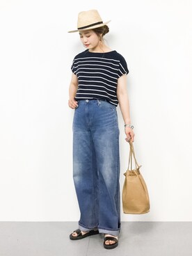 isaさん（レディース・155cm）の春コーディネート
