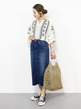 isaさん（レディース・155cm）の春コーディネート