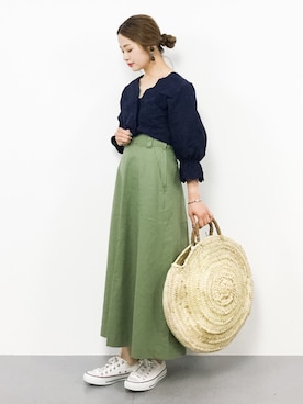 isaさん（レディース・155cm）の春コーディネート