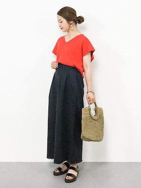 isaさん（レディース・155cm）の春コーディネート