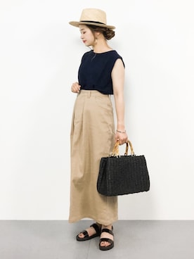 isaさん（レディース・155cm）の春コーディネート