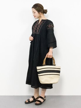 isaさん（レディース・155cm）の春コーディネート