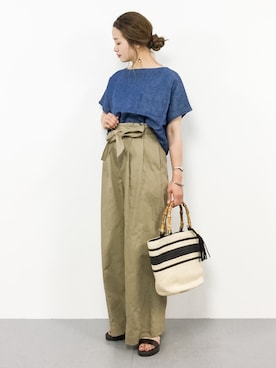 isaさん（レディース・155cm）の春コーディネート