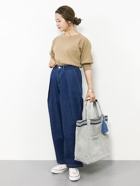 isaさん（レディース・155cm）の春コーディネート