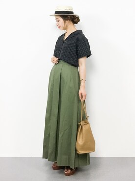 「URBAN RESEARCH Sonny Label（アーバンリサーチサニーレーベル）のアイテム（ハット）」を使った、isaさん（レディース・155cm）の春コーディネート