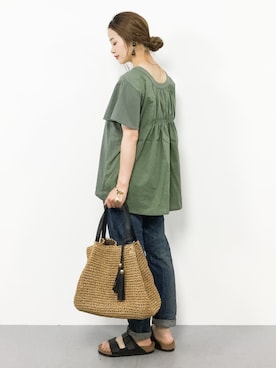 isaさん（レディース・155cm）の春コーディネート